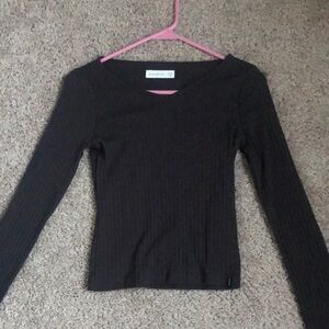 Girl’s Abercrombie Kids Black Long Sleeve Top